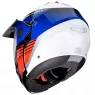 Helma na motorku Caberg TOURMAX TITAN white/blue/red
