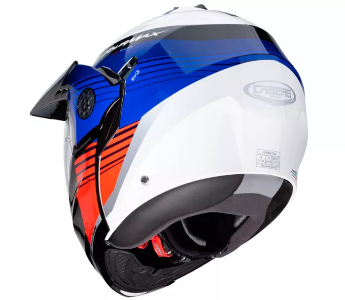 Helma na motorku Caberg TOURMAX TITAN white/blue/red