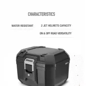 Vrchný kufor Shad Terra TR41 full black