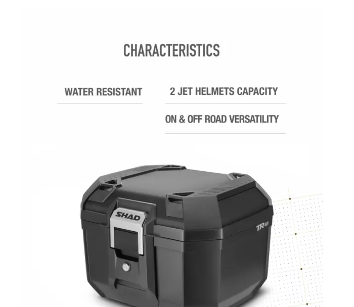 Vrchný kufor Shad Terra TR41 full black
