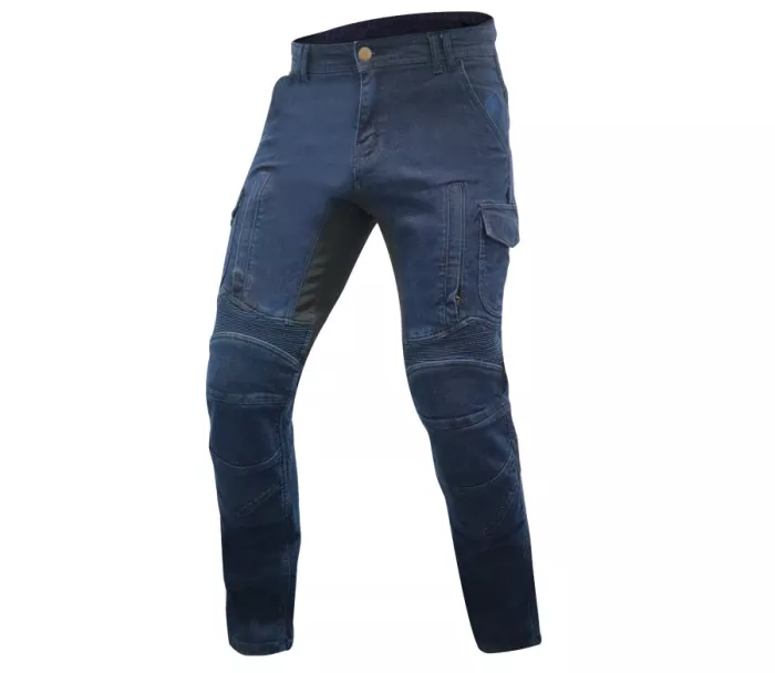 Kevlarové džínsy na moto Trilobite Acid Scrambler dark blue veľ. 32