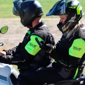 Dámska bunda na moto Trilobite Rideknow Tech-Air black/yellow