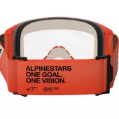 Motokrosové okuliare Alpinestars Vision 5 Corp orange/clear