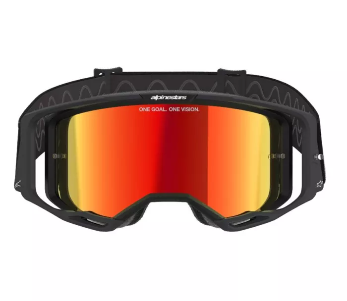 Motokrosové okuliare Alpinestars Vision 8 Corp black/mirror red