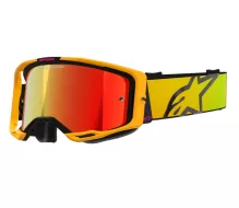 Motokrosové okuliare Alpinestars Vision 8 Corp yellow pink/mirror red