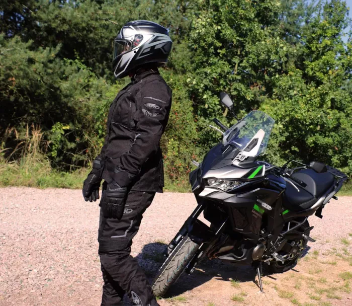 Dámska bunda na moto XRC Winkle 2.0 WTP adventure black vel. XS