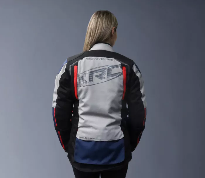 Dámska bunda na moto XRC Winkle 2.0 WTP ladies adventure jacket black/grey/blue/red