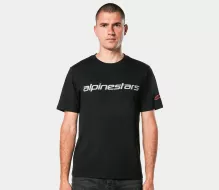 Alpinestars Linear Wordmark 2.0 CSF black/grey/red tričko vel. M