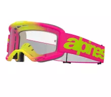 Okuliare na motokros Alpinestars Vision 5 Wordmark pink/fluo yellow/clear