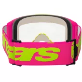 Okuliare na motokros Alpinestars Vision 5 Wordmark pink/fluo yellow/clear