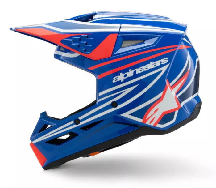 Alpinestars SM3 Youth Wurx blue/red/white/black glossy helmet vel. YS