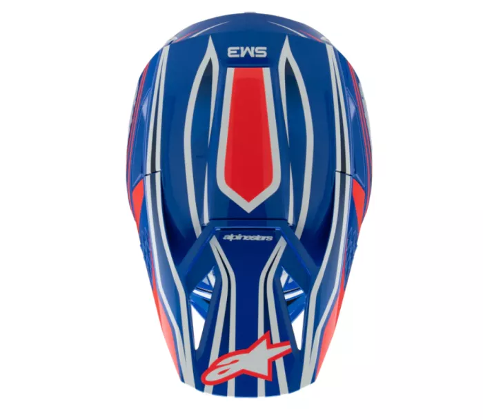 Alpinestars SM3 Youth Wurx blue/red/white/black glossy helmet vel. YS