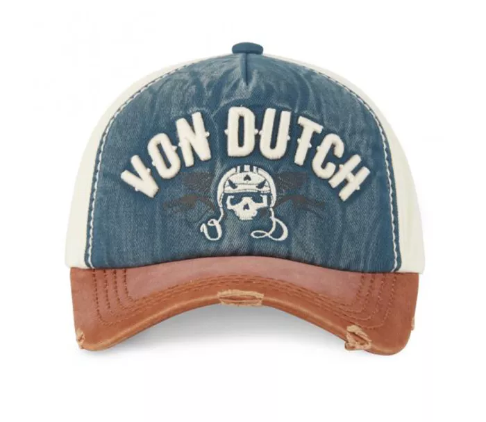 Von Dutch Trucker Xavier skull 02 šiltovka