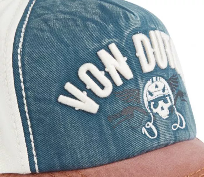 Von Dutch Trucker Xavier skull 02 šiltovka