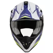 Prilba na motokros XRC MX Caledon matt blue/white/yellow vel´. XL