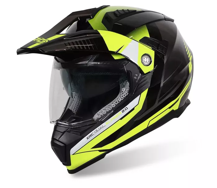 Helma na moto XRC Dual Alpiner 2.0 ECE06 black/fluo yellow vel. 2XL
