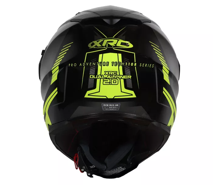 Helma na moto XRC Dual Alpiner 2.0 ECE06 black/fluo yellow vel. 2XL