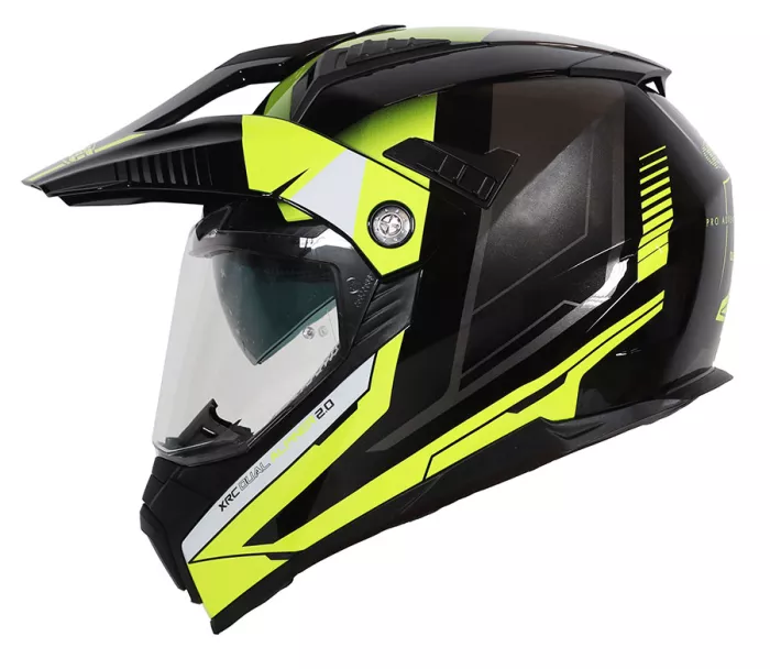 Helma na moto XRC Dual Alpiner 2.0 ECE06 black/fluo yellow vel. 2XL