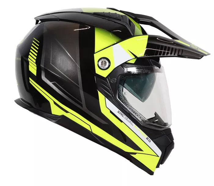 Helma na moto XRC Dual Alpiner 2.0 ECE06 black/fluo yellow vel. 2XL