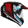 Helma na motocykl XRC Dual Alpiner 2.0 matt black/red/blue