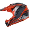 Detská helma na moto XRC MX Jasper Youth orange/grey