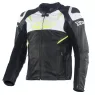 XRC Krazer black/white/fluo leather jacket men