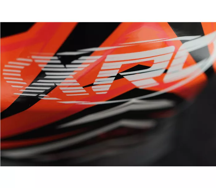 Helma na moto XRC Merchi R black/orange/grey vel. 2XL