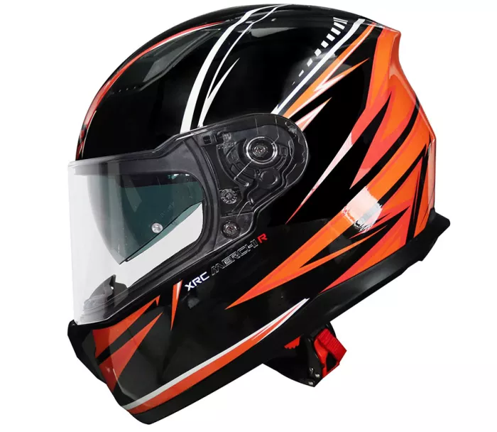 Helma na moto XRC Merchi R black/orange/grey vel. 2XL
