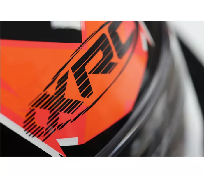 Helma na moto XRC Merchi R black/orange/grey vel. 2XL