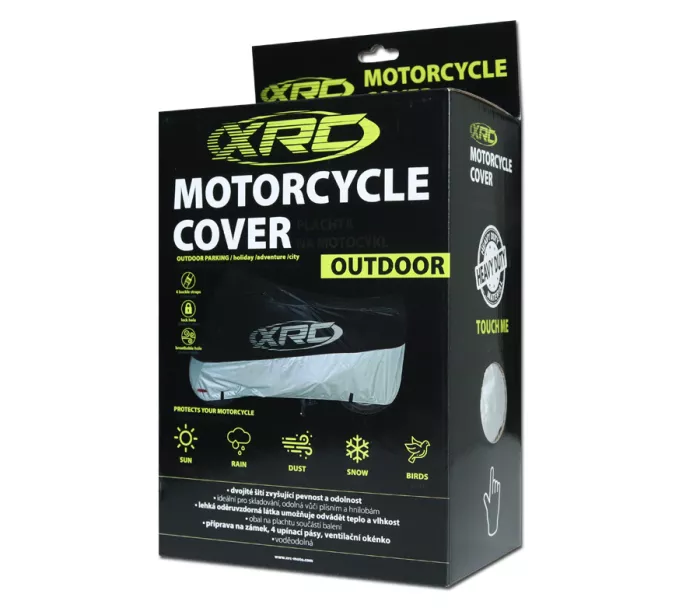 Plachta na motocykl XRC Outdoor black/silver vel. XXL