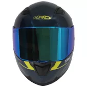 Motocyklová prilba XRC Pure GP 6 modrá/žltá fluo