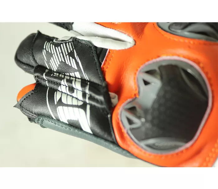 Rukavice na moto XRC RUN 1/2 ORANGE/BLK/WHT vel. S