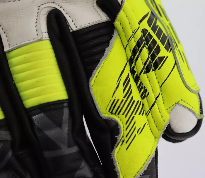 Rukavice na moto XRC TUMP GT7 WHT/BLK/FLUO men gloves vel. XL