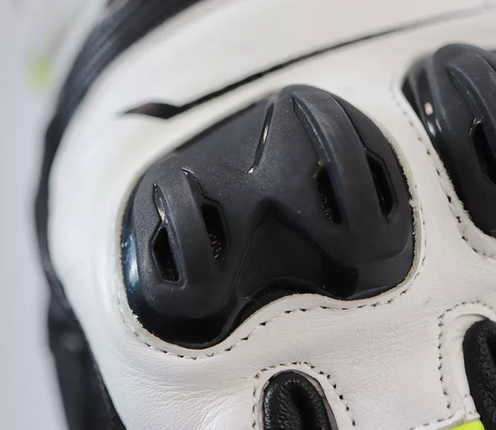 Rukavice na moto XRC TUMP GT7 WHT/BLK/FLUO men gloves vel. XL