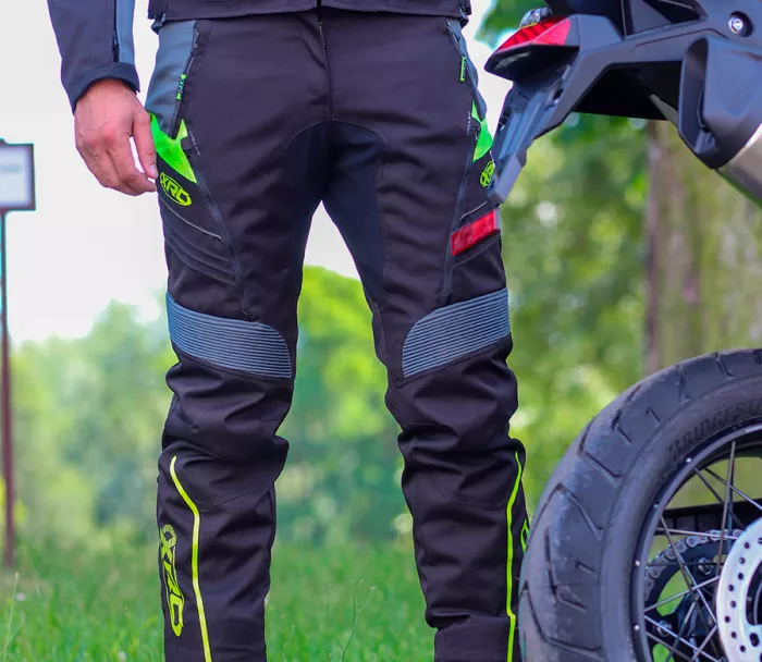 Nohavice na motorku XRC Winkle WTP blk / grey / fluo
