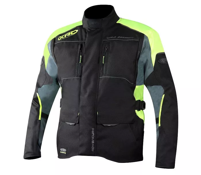 Bunda na motocykel XRC Winkle WTP blk/grey/fluo vel. 8XL