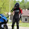 Jednodielna kombinéza XRC Haderg blk / yellow fluo / red - Tech-Air compatible