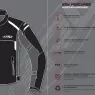 Dámska bunda na motorku XRC Totter WTP blk/grey/fluo
