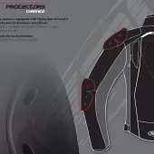 Dámska bunda na motorku XRC Totter WTP blk/grey/fluo
