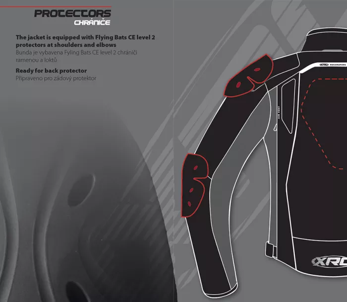 Dámska bunda na motorku XRC Totter WTP blk/grey/fluo