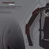 Dámska bunda na moto XRC Winkle WTP blk/grey/fluo
