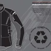 Dámska bunda na moto XRC Winkle WTP blk/grey/fluo