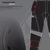 Dámske nohavice na motorku XRC Winkle WTP blk / grey / fluo