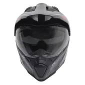Motocyklová prilba XRC Dual Alpiner 3.0 tmavo šedá/čierna/oranžová vel´ 2XL