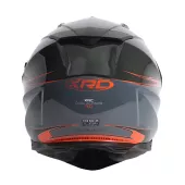 Motocyklová prilba XRC Dual Alpiner 3.0 tmavo šedá/čierna/oranžová vel´ 2XL