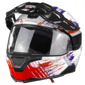 Helma na moto NEXX X.Vilijord Mudvalley white/blue/red