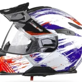 Helma na moto NEXX X.Vilijord Mudvalley white/blue/red