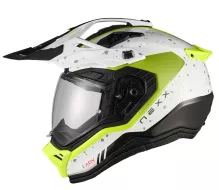 Helma na moto  NEXX X.RALLY Yuma white/neon