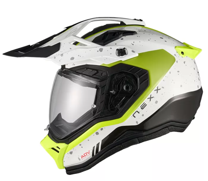 Helma na moto  NEXX X.RALLY Yuma white/neon