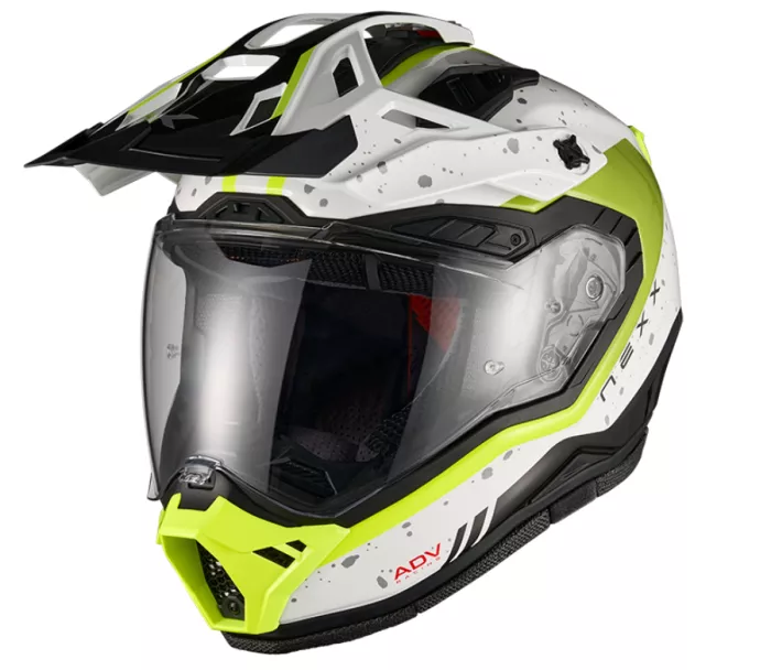 Helma na moto  NEXX X.RALLY Yuma white/neon